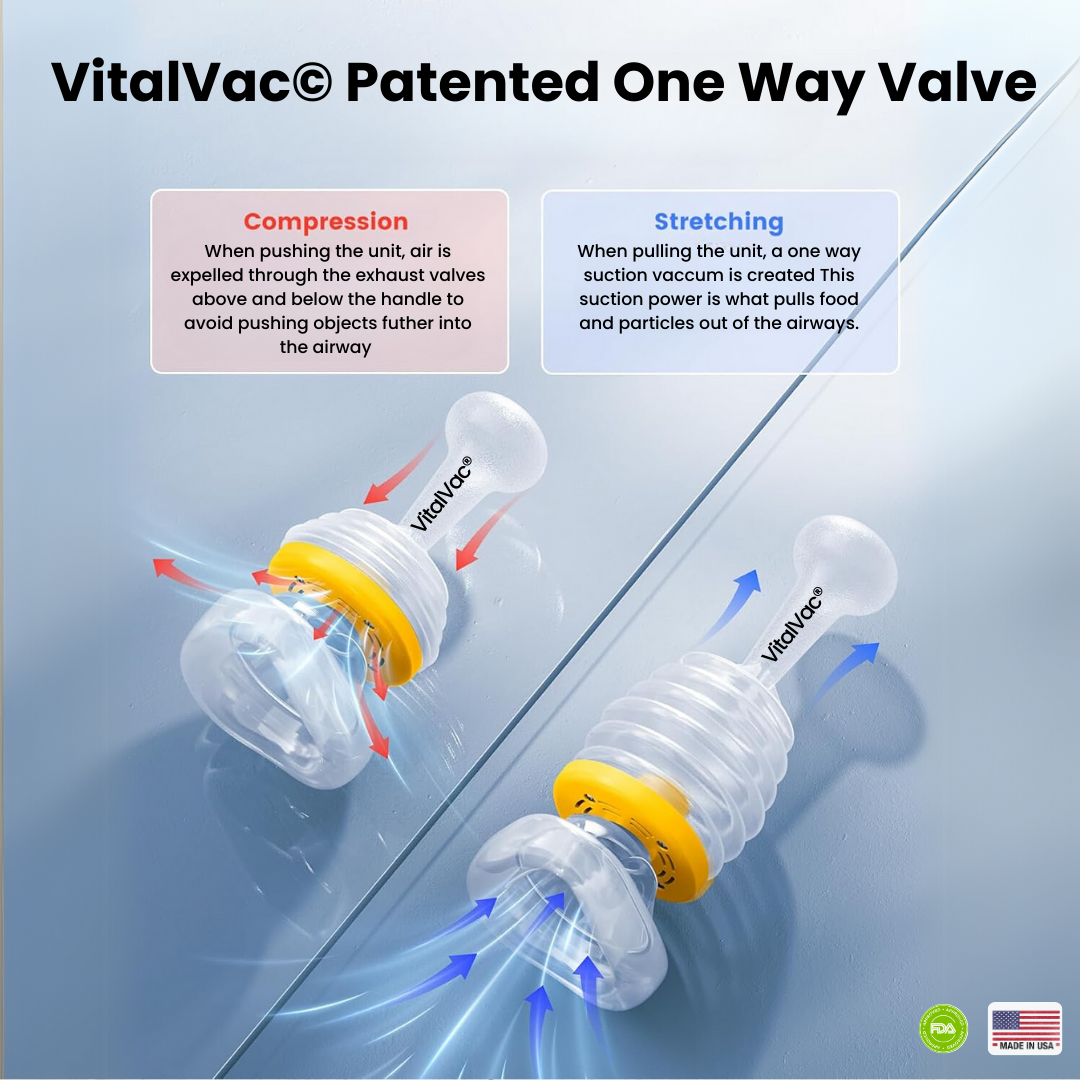 VitalVac® Su red de seguridad definitiva contra emergencias por asfixia