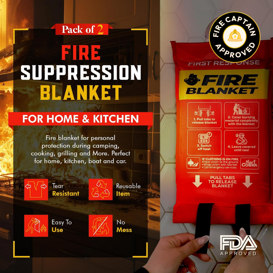VitalVac Emergency Fire Blanket: Your Hero in Any Fire Situation