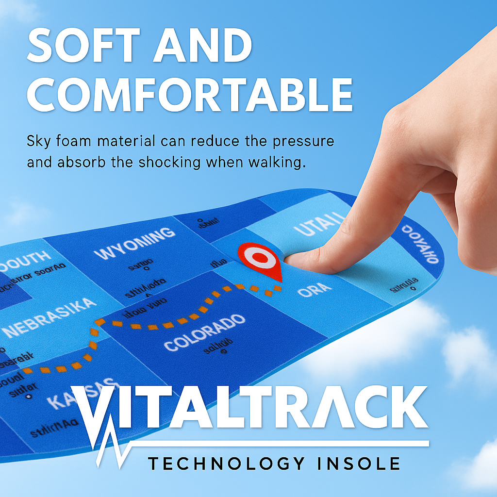 VitalTrack GPS Shoe Insole – Smart Tracking for Kids
