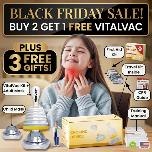 BLACK FRIDAY SALE: Protect Your Family with VitalVac®— Choking Emergency Device